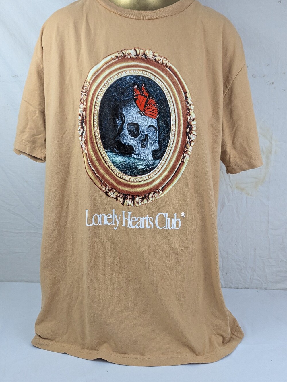 Lonely Hearts Club Men's NWOT Tshirt Skull & Butterfly Streetwear Size Large